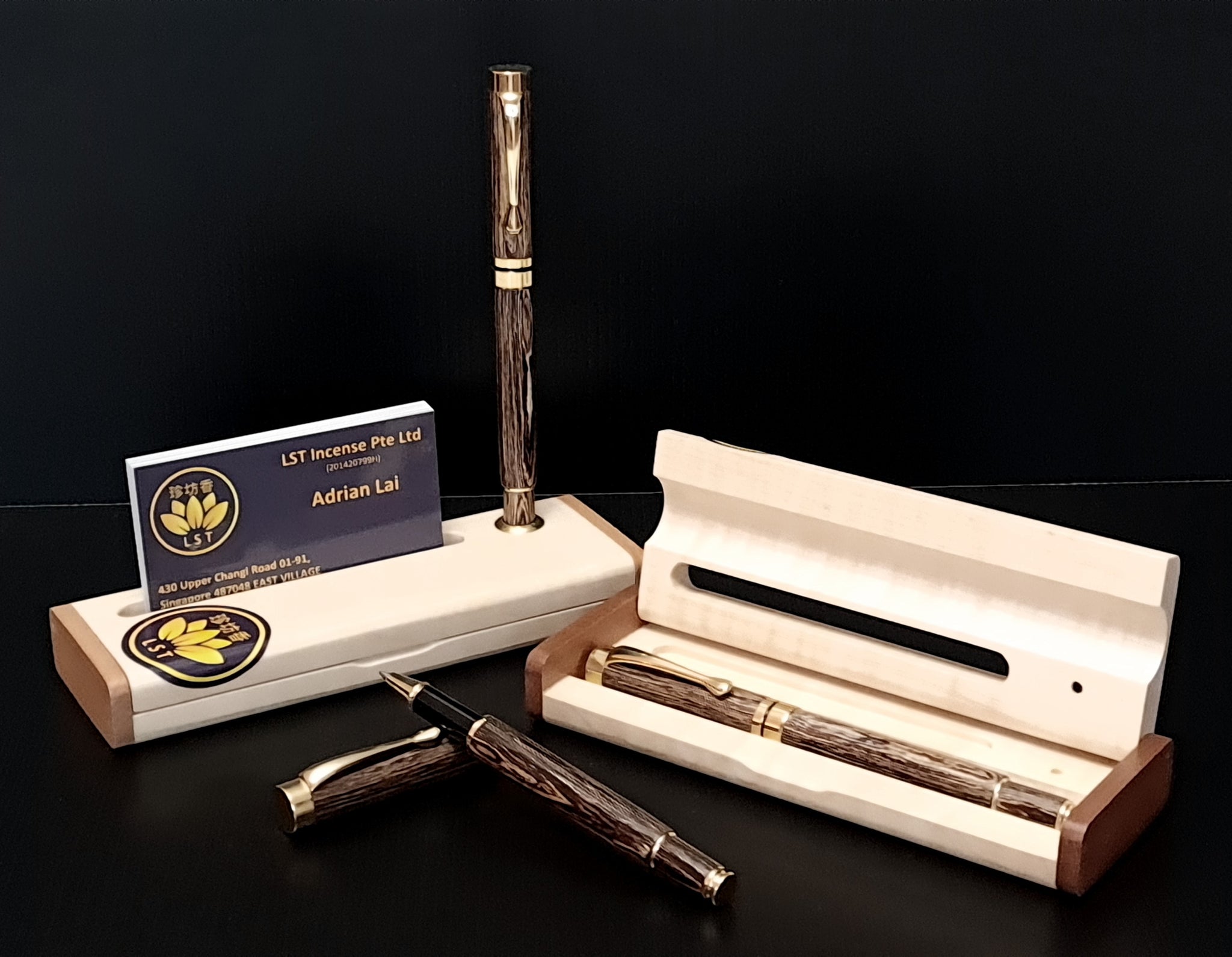 🌿沉香木原子笔Agarwood Ball-Point Pen🌿 (M) – LST Incenses 珍坊香